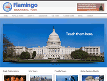 Tablet Screenshot of flamingoedutours.com
